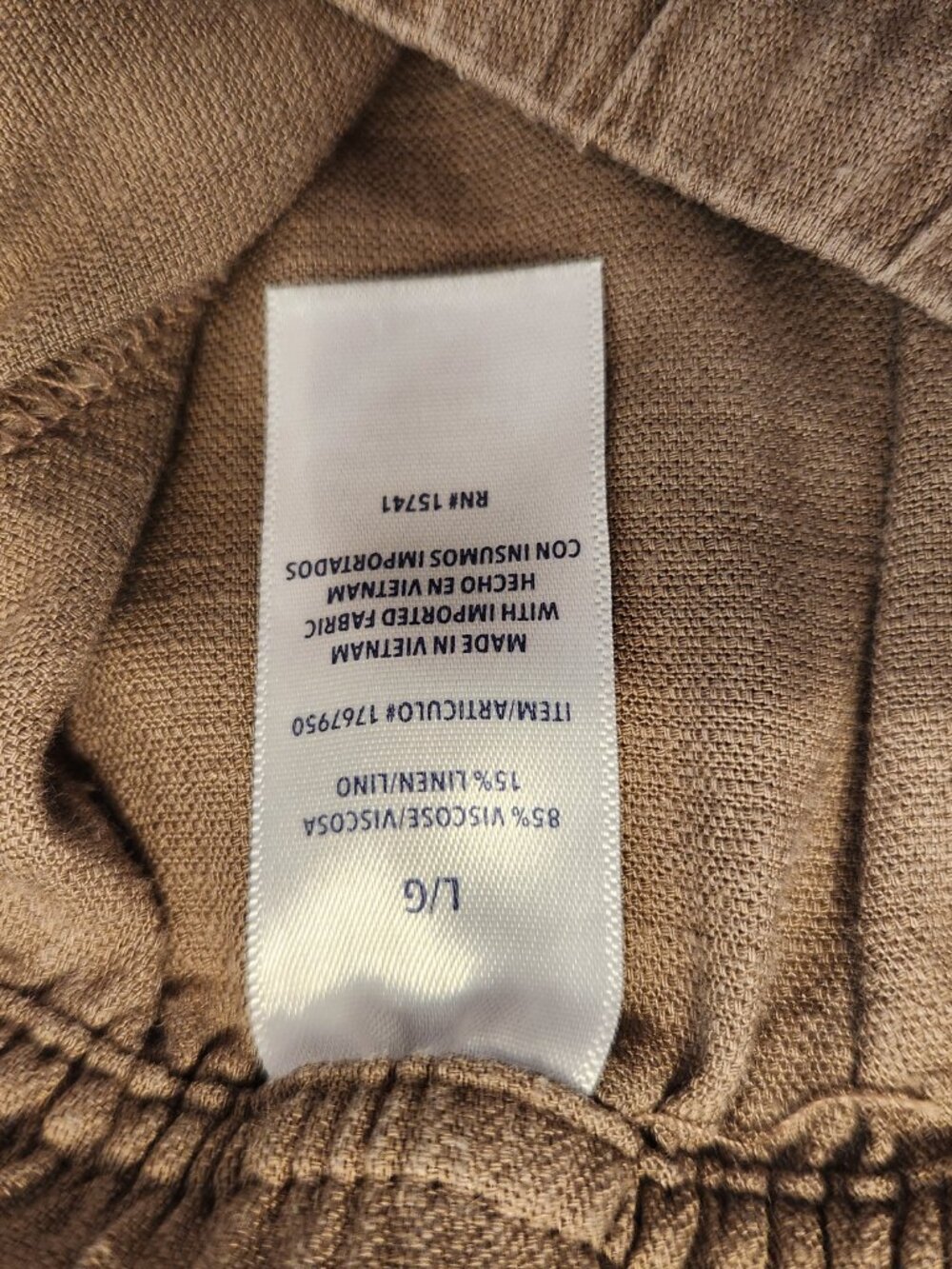Splendid Cropped Linen Pants Size Large - Picture 4 of 6